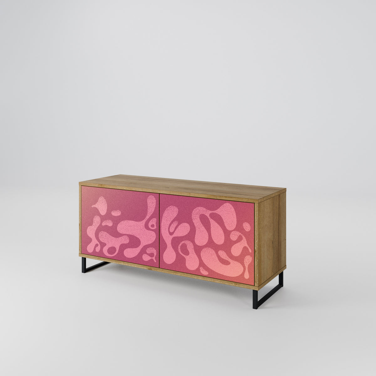 IRREGULAR PINK Kompaktes 2-türiges TV-Lowboard