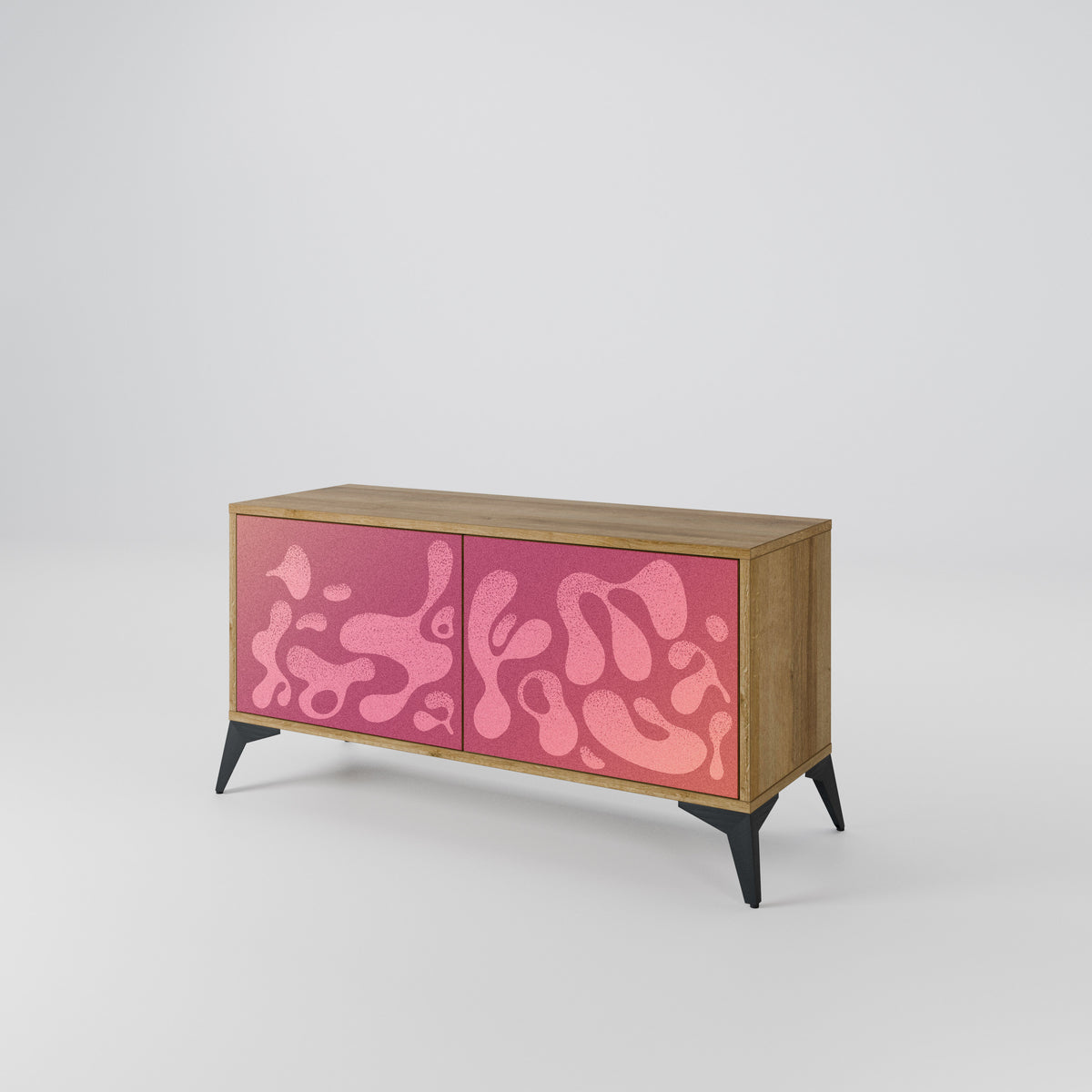 IRREGULAR PINK Kompaktes 2-türiges TV-Lowboard