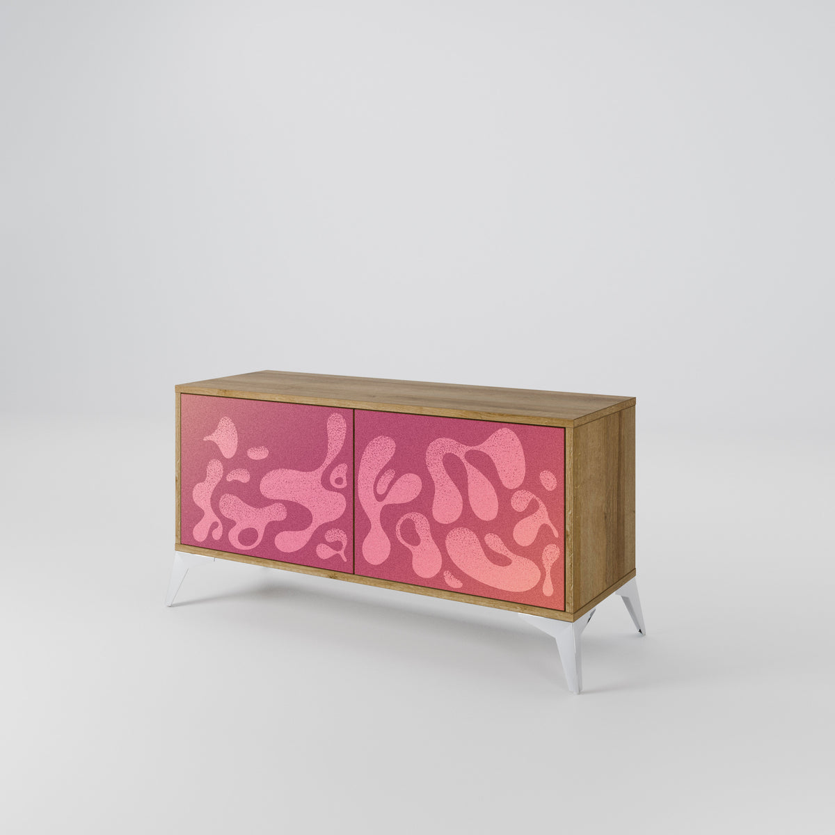 IRREGULAR PINK Kompaktes 2-türiges TV-Lowboard