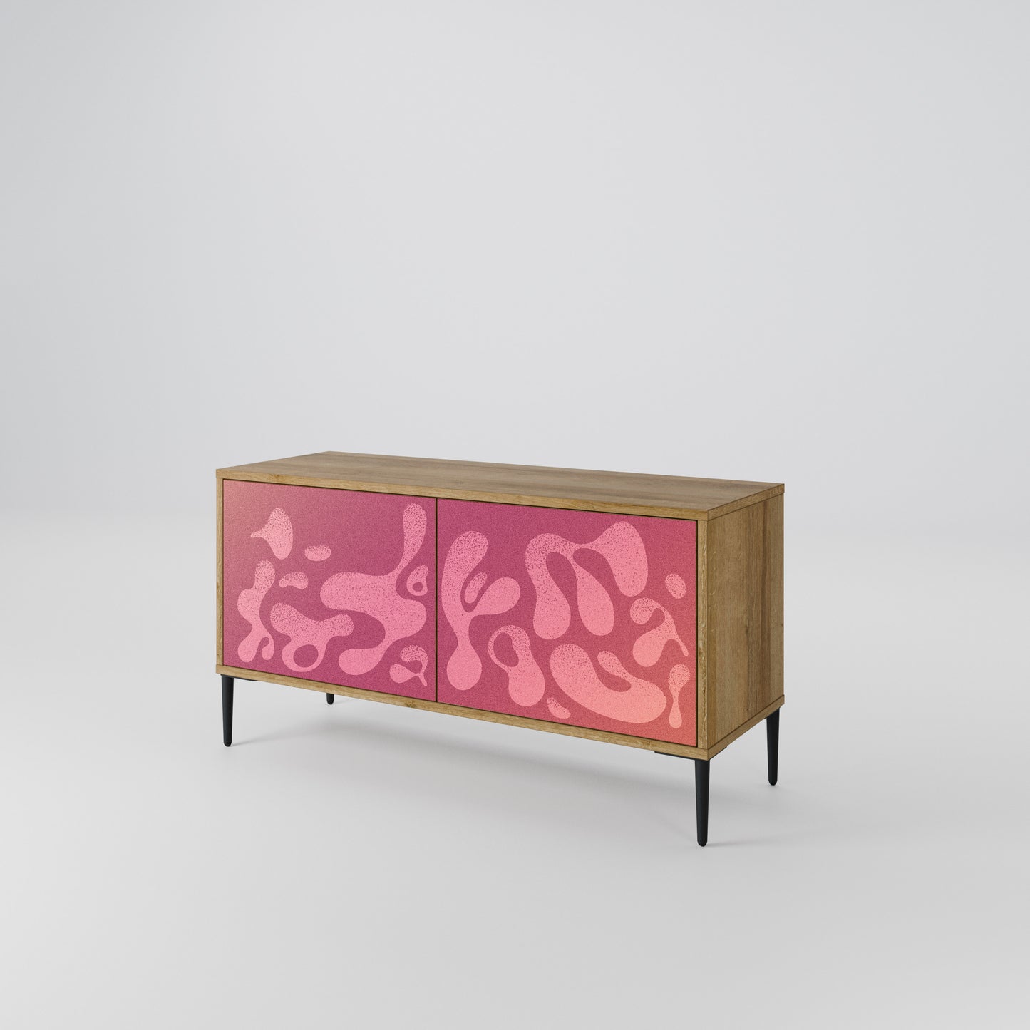 IRREGULAR PINK Kompaktes 2-türiges TV-Lowboard