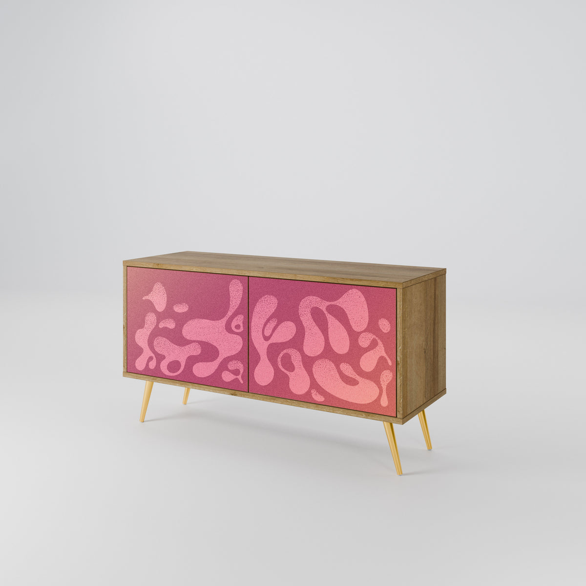 IRREGULAR PINK Kompaktes 2-türiges TV-Lowboard