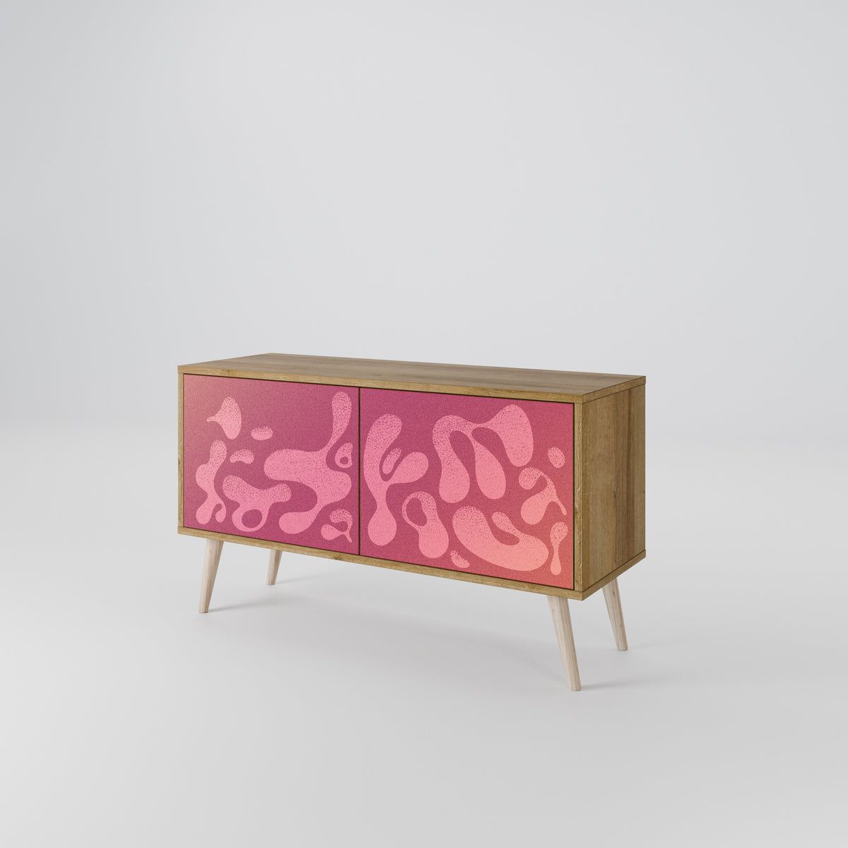 IRREGULAR PINK Kompaktes 2-türiges TV-Lowboard