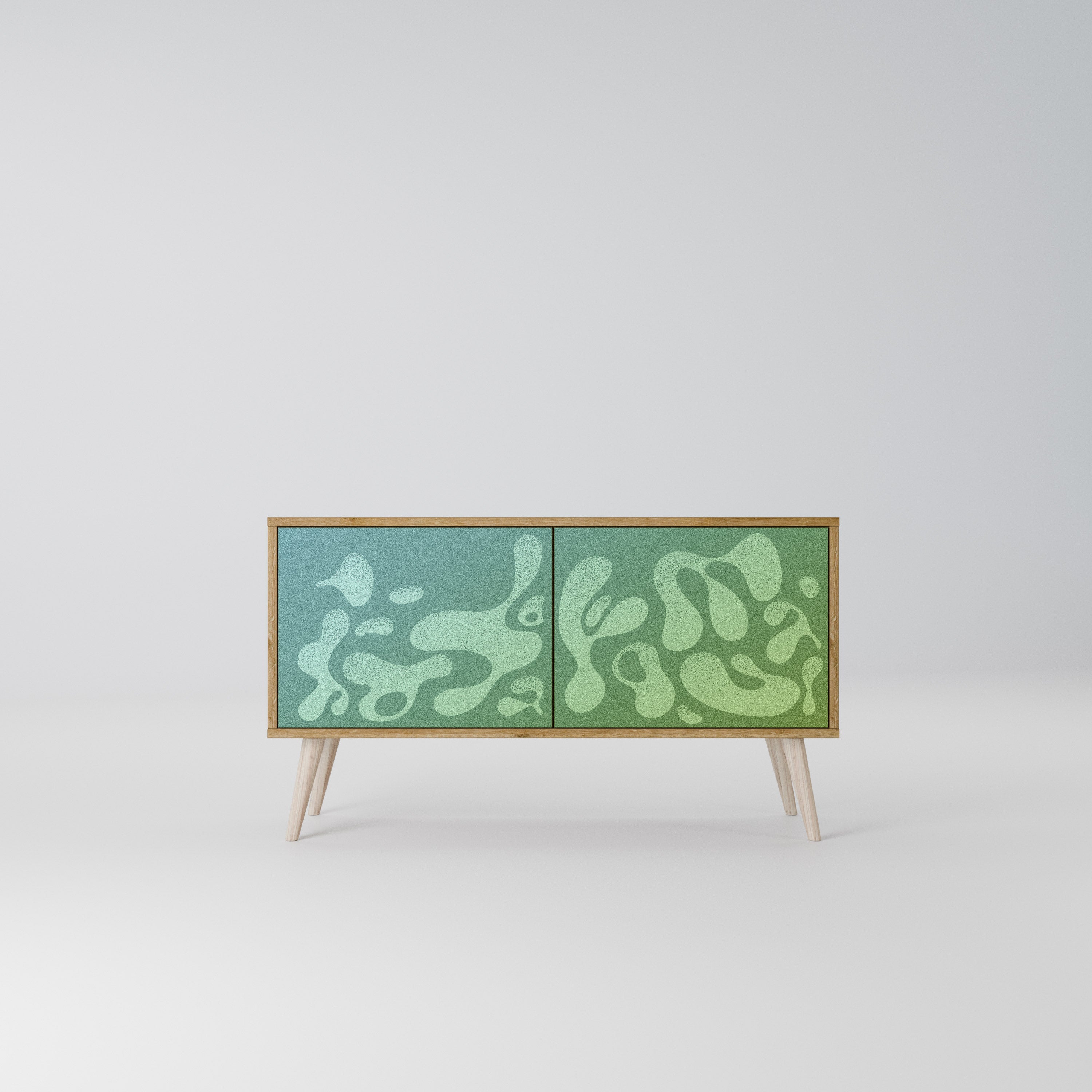 IRREGULAR BLUE Kompaktes 2-türiges TV-Lowboard