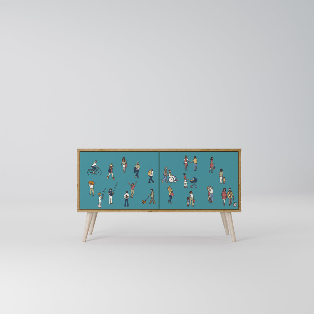 COLLECTIVE STREAM Kompaktes 2-türiges TV-Lowboard