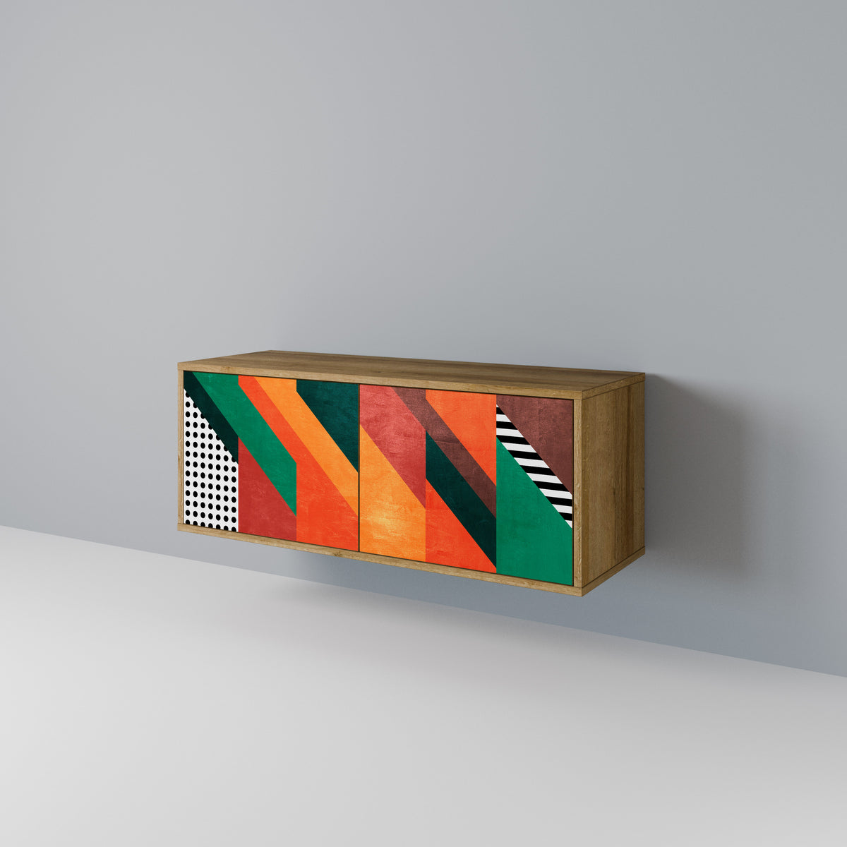 MAKESHIFT ARTISTRY Kompaktes 2-türiges TV-Lowboard