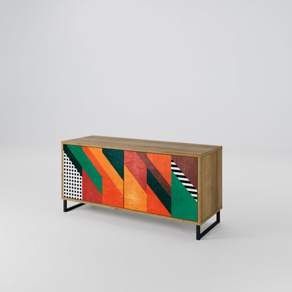 MAKESHIFT ARTISTRY Kompaktes 2-türiges TV-Lowboard
