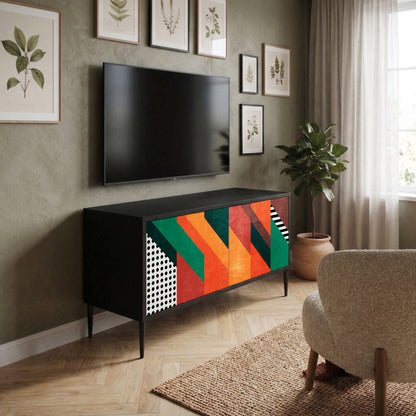 MAKESHIFT ARTISTRY Kompaktes 2-türiges TV-Lowboard
