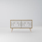 THAI GRAY Kompaktes 2-türiges TV-Lowboard