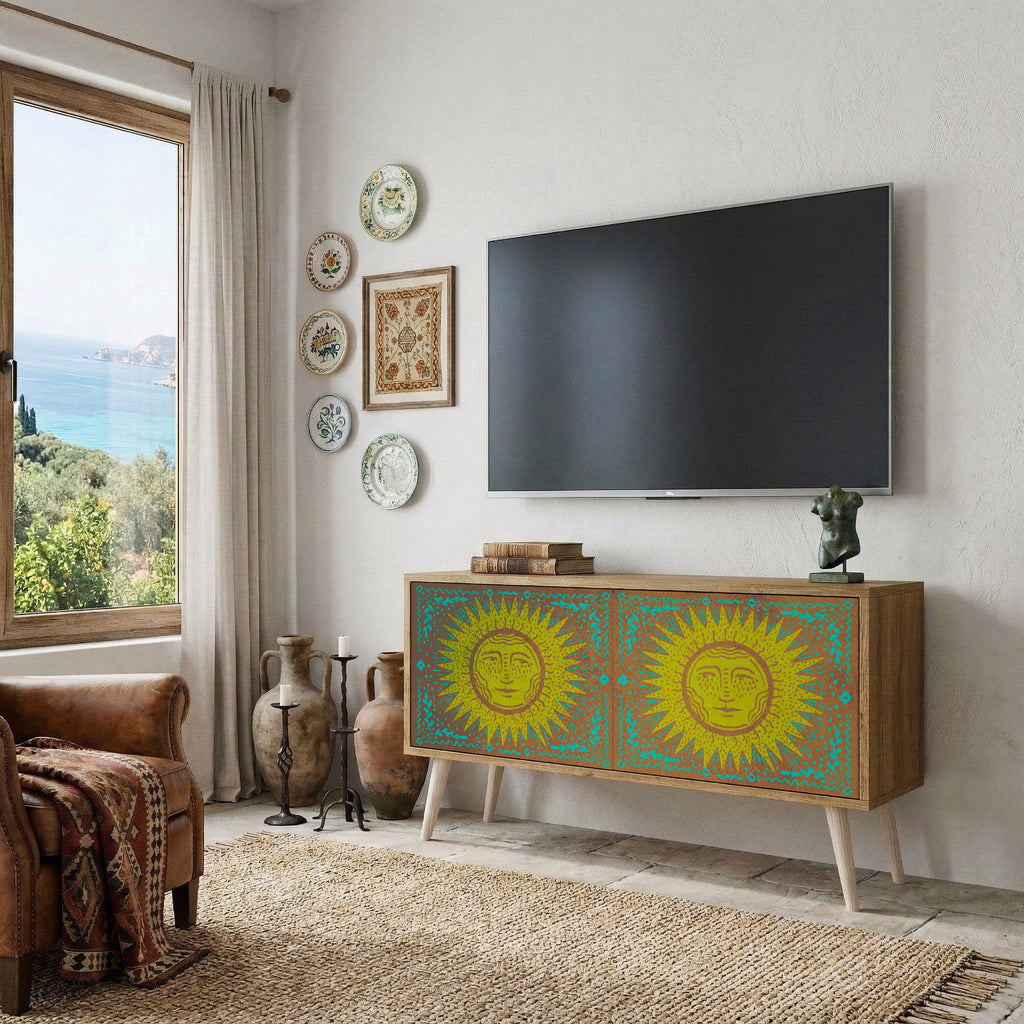 SUNSHINE EULOGY Compact 2-Door TV Cabinet