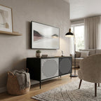 POLYGON ILLUSION Kompaktes 2-türiges TV-Lowboard