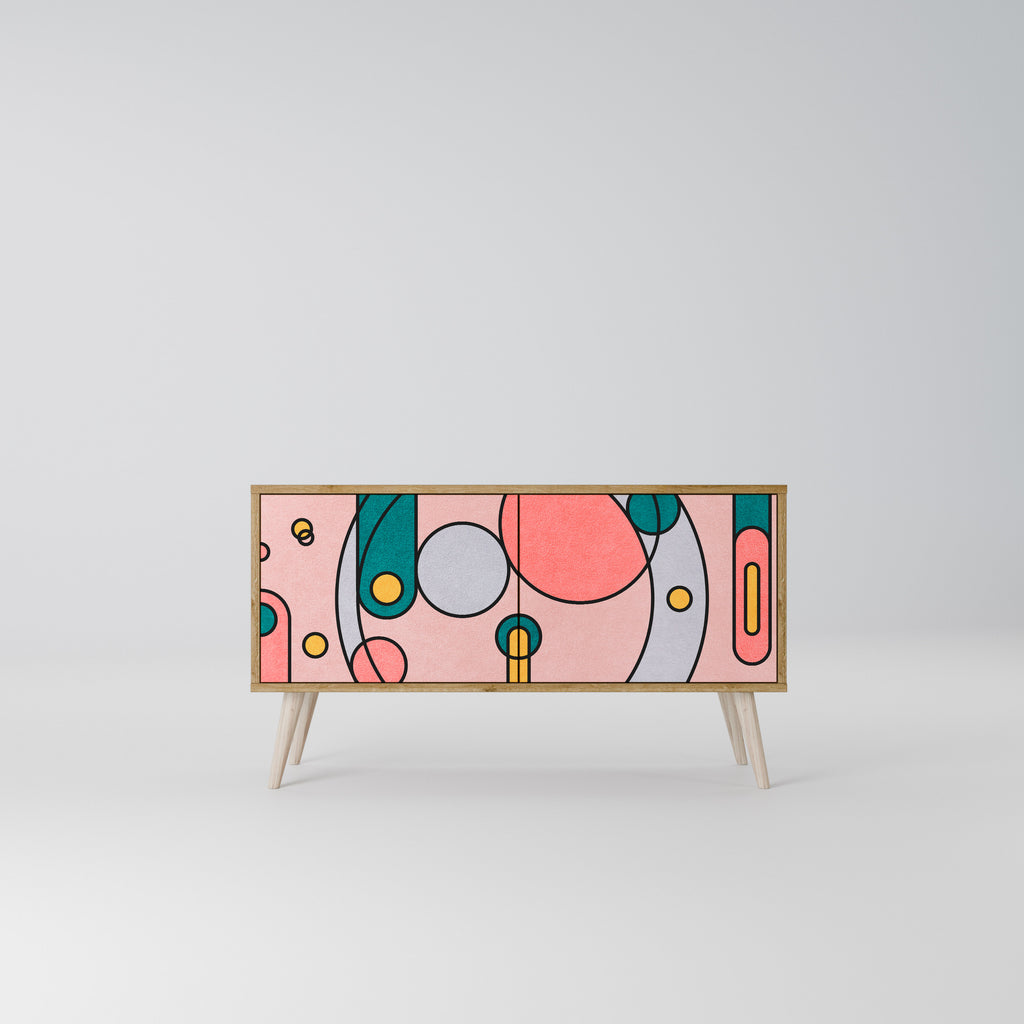 GOSSAMER ECHOES Compact 2-Door TV Cabinet