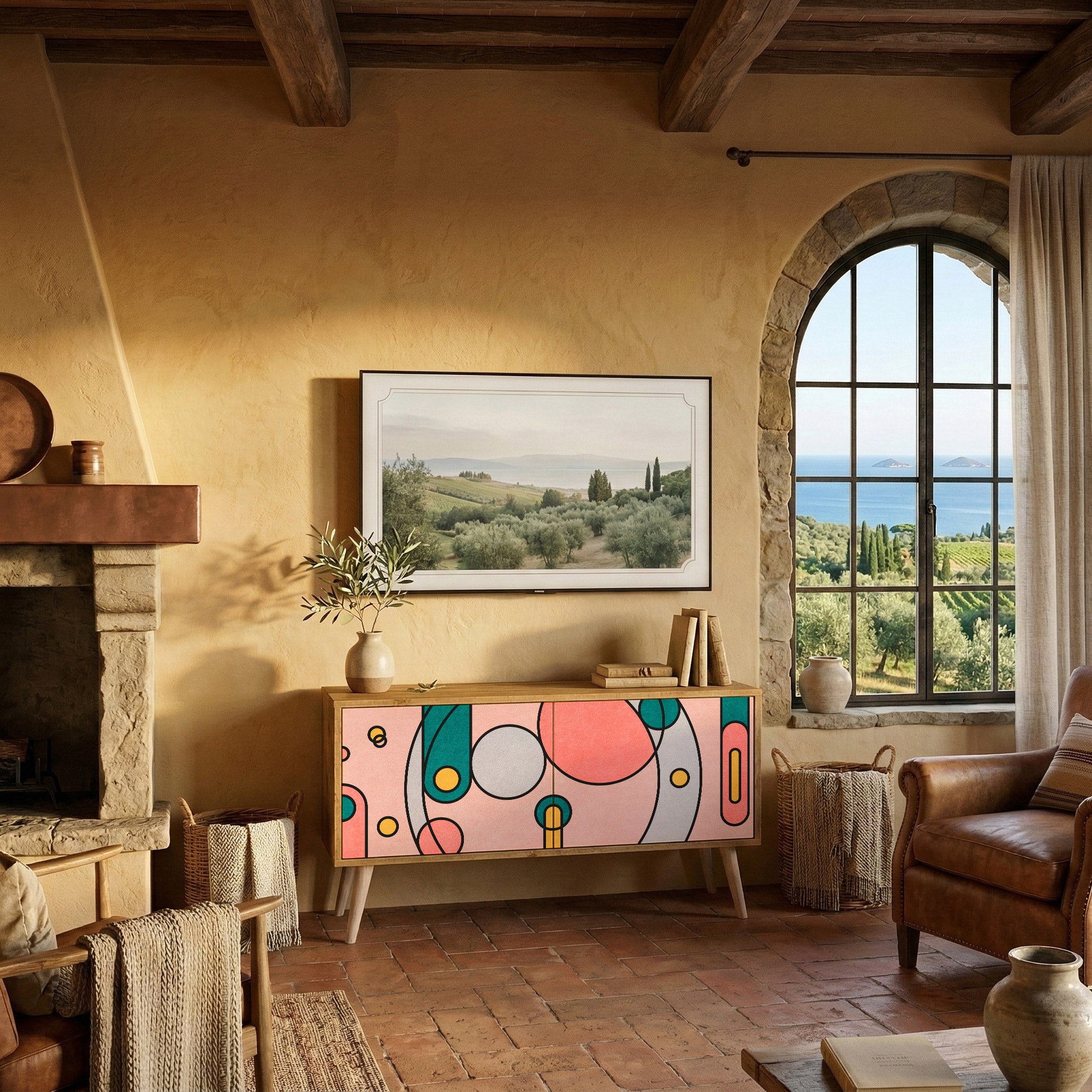 GOSSAMER ECHOES Kompaktes 2-türiges TV-Lowboard