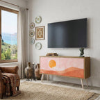 LUMINOUS SUNLIGHT Compact 2-Door TV Cabinet