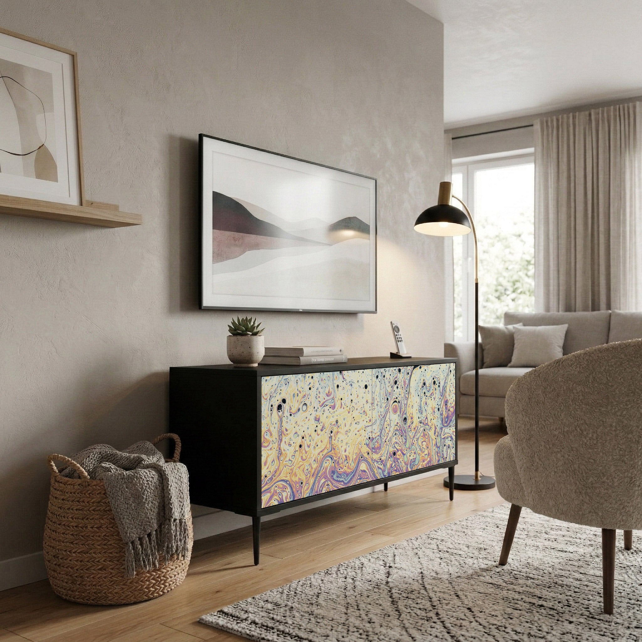 MOSAIC OF COLORS Kompaktes 2-türiges TV-Lowboard