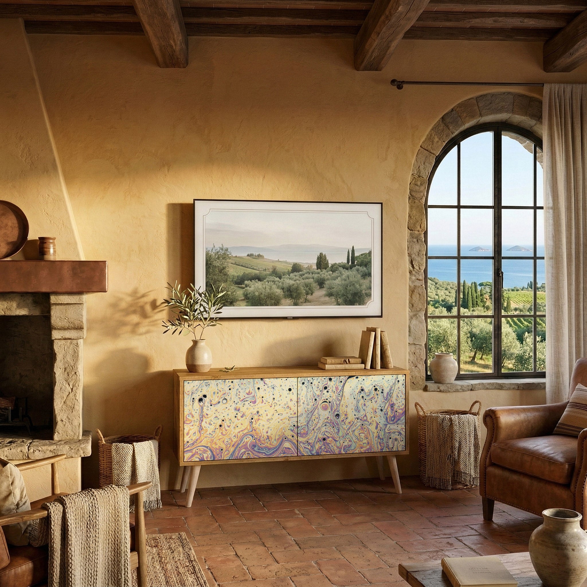 MOSAIC OF COLORS Kompaktes 2-türiges TV-Lowboard