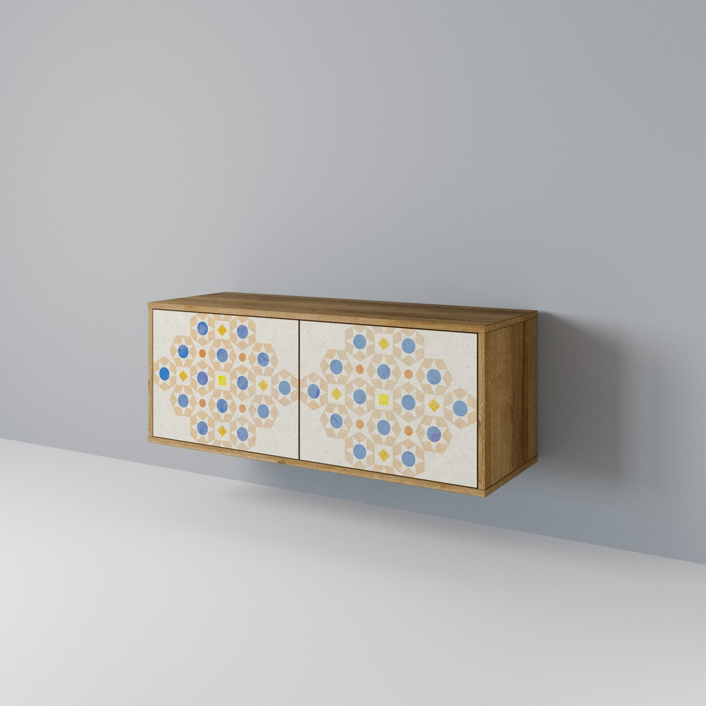 PATTERNED PRISM Kompaktes 2-türiges TV-Lowboard