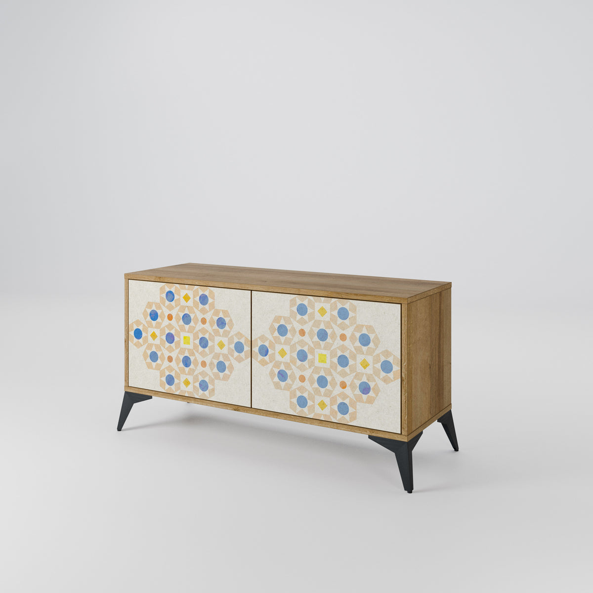 PATTERNED PRISM Kompaktes 2-türiges TV-Lowboard