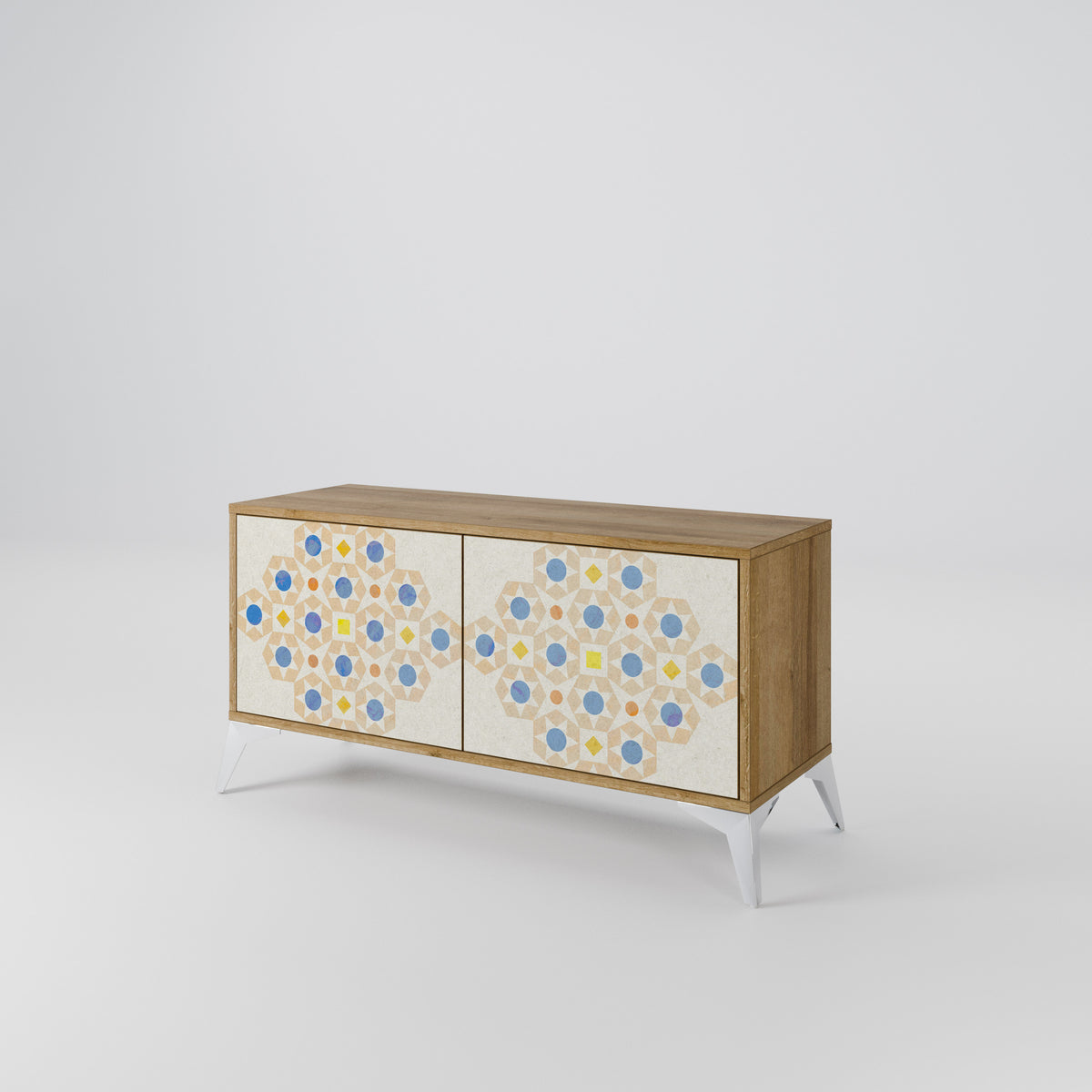 PATTERNED PRISM Kompaktes 2-türiges TV-Lowboard
