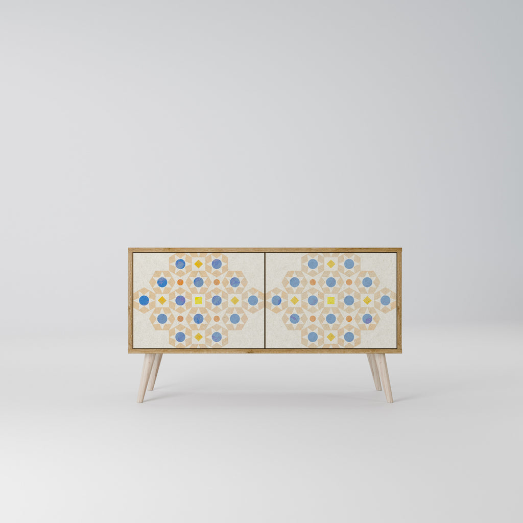 PATTERNED PRISM Compact 2-Door TV Cabinet
