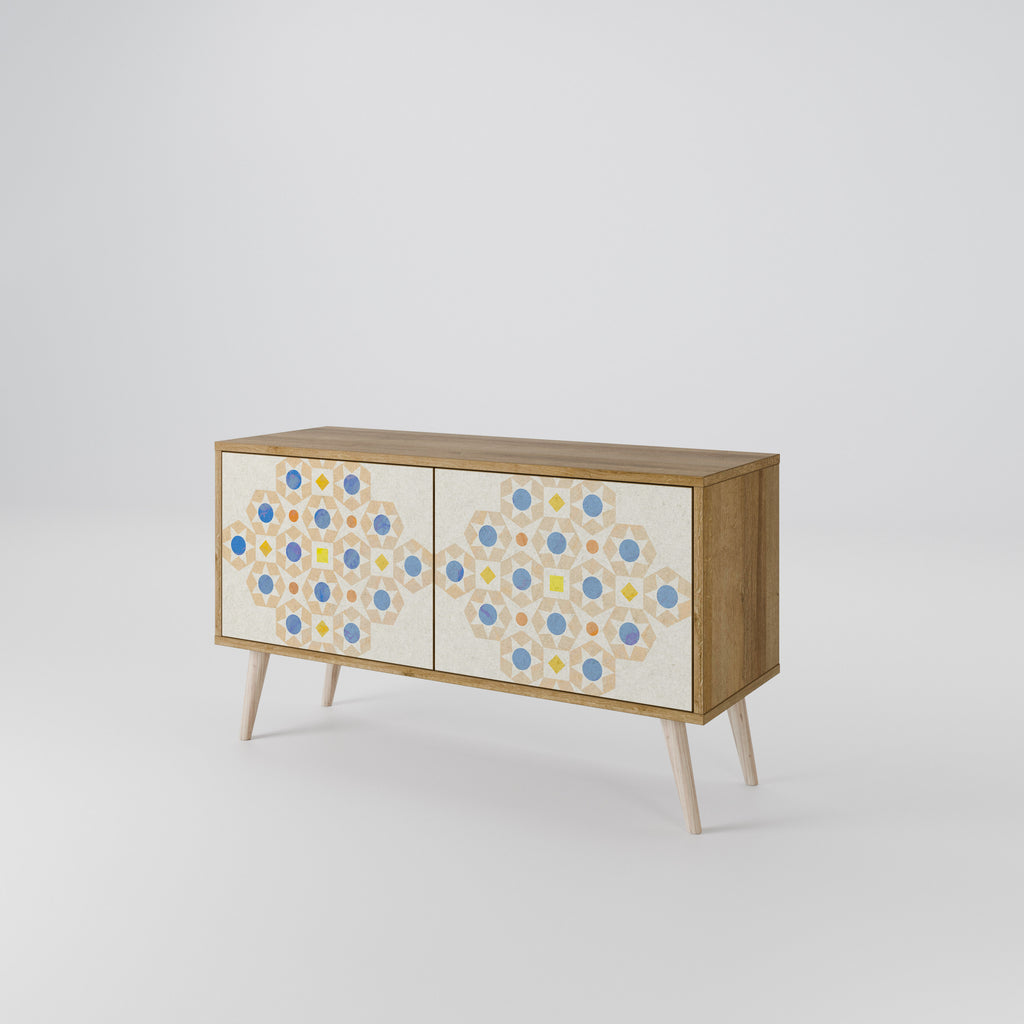 PATTERNED PRISM Compact 2-Door TV Cabinet