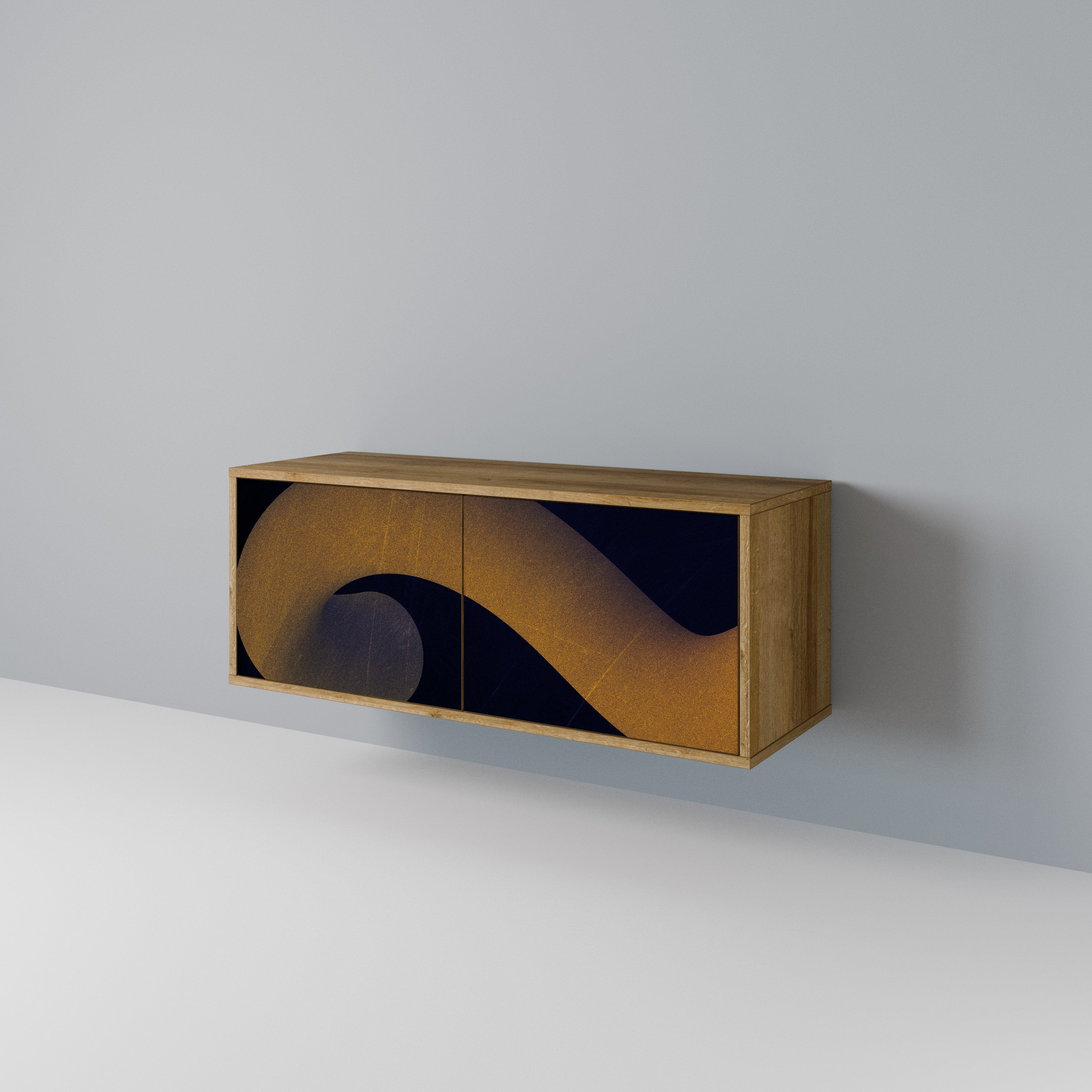 HOLLOW TIME Kompaktes 2-türiges TV-Lowboard