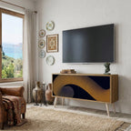 HOLLOW TIME Compact 2-Door TV Cabinet