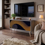 HOLLOW TIME Compact 2-Door TV Cabinet