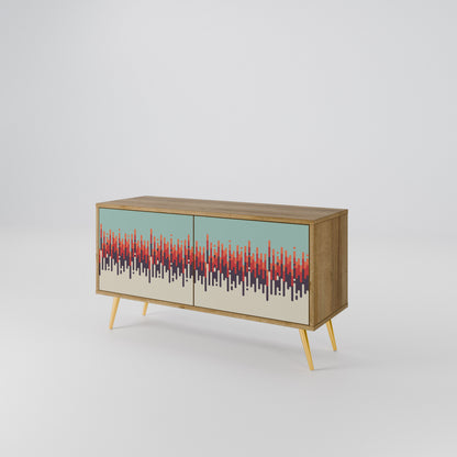 CHROMA CONTOURS Kompaktes 2-türiges TV-Lowboard