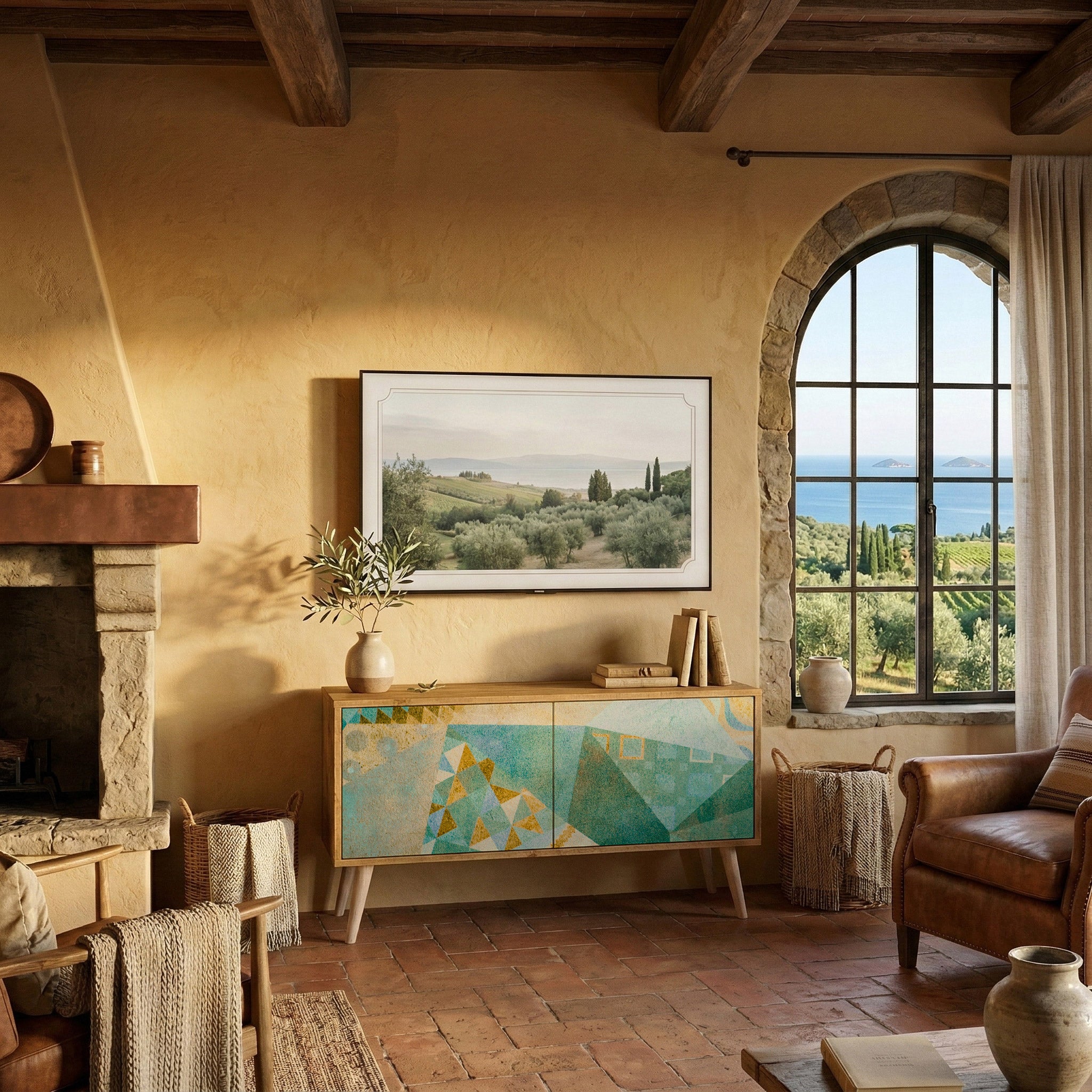 SPECTRUM SPLENDOR Kompaktes 2-türiges TV-Lowboard