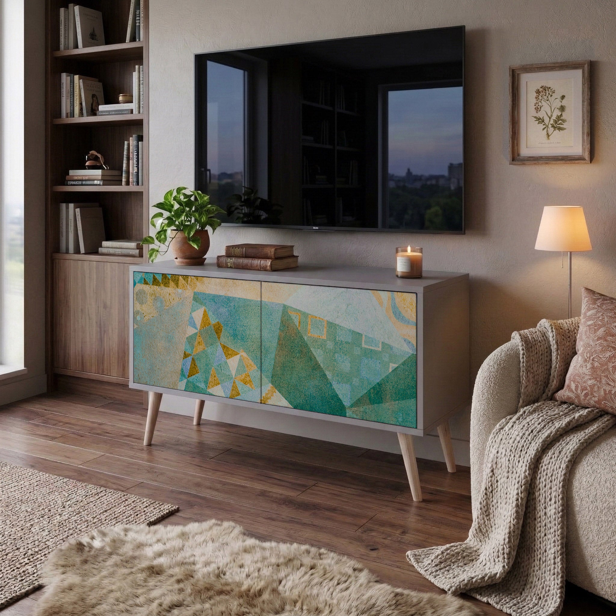 SPECTRUM SPLENDOR Kompaktes 2-türiges TV-Lowboard