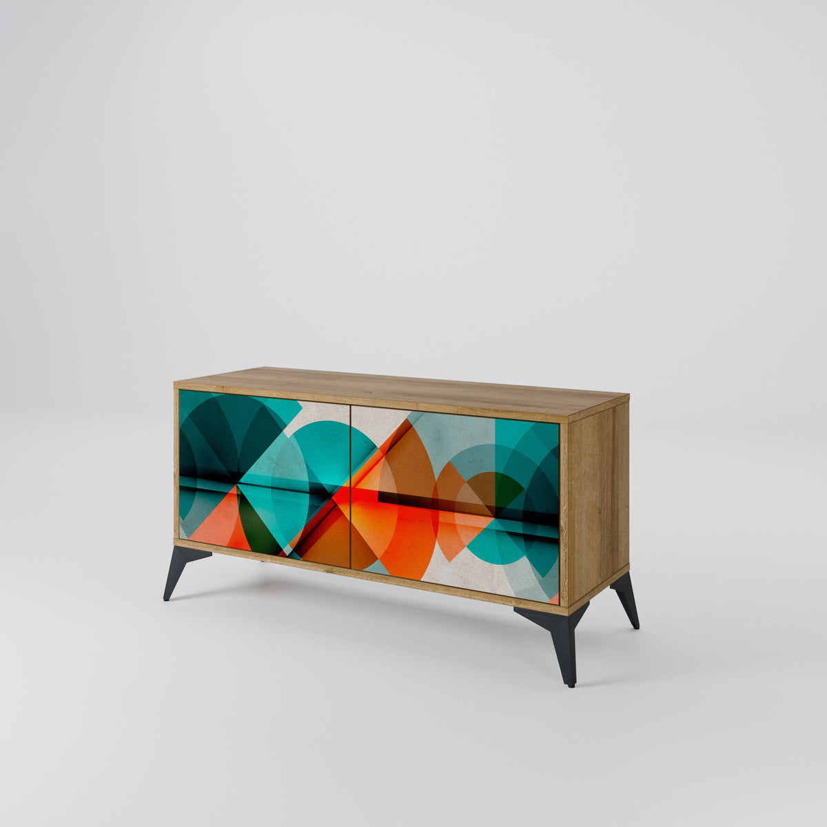 CIRCULAR RHAPSODY Compact 2-Door TV Cabinet