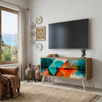 CIRCULAR RHAPSODY Compact 2-Door TV Cabinet