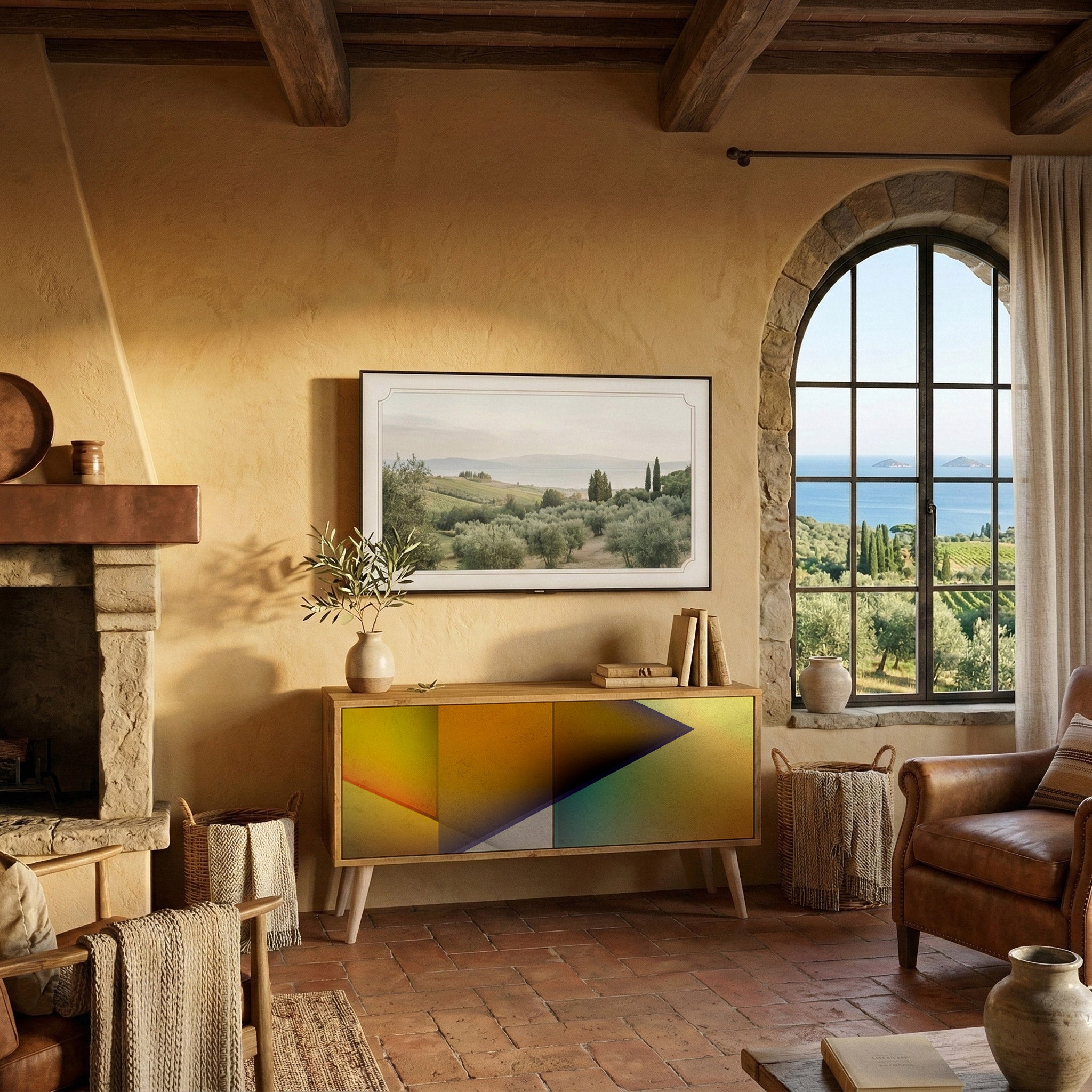 PIERCING SHARPNESS Kompaktes 2-türiges TV-Lowboard