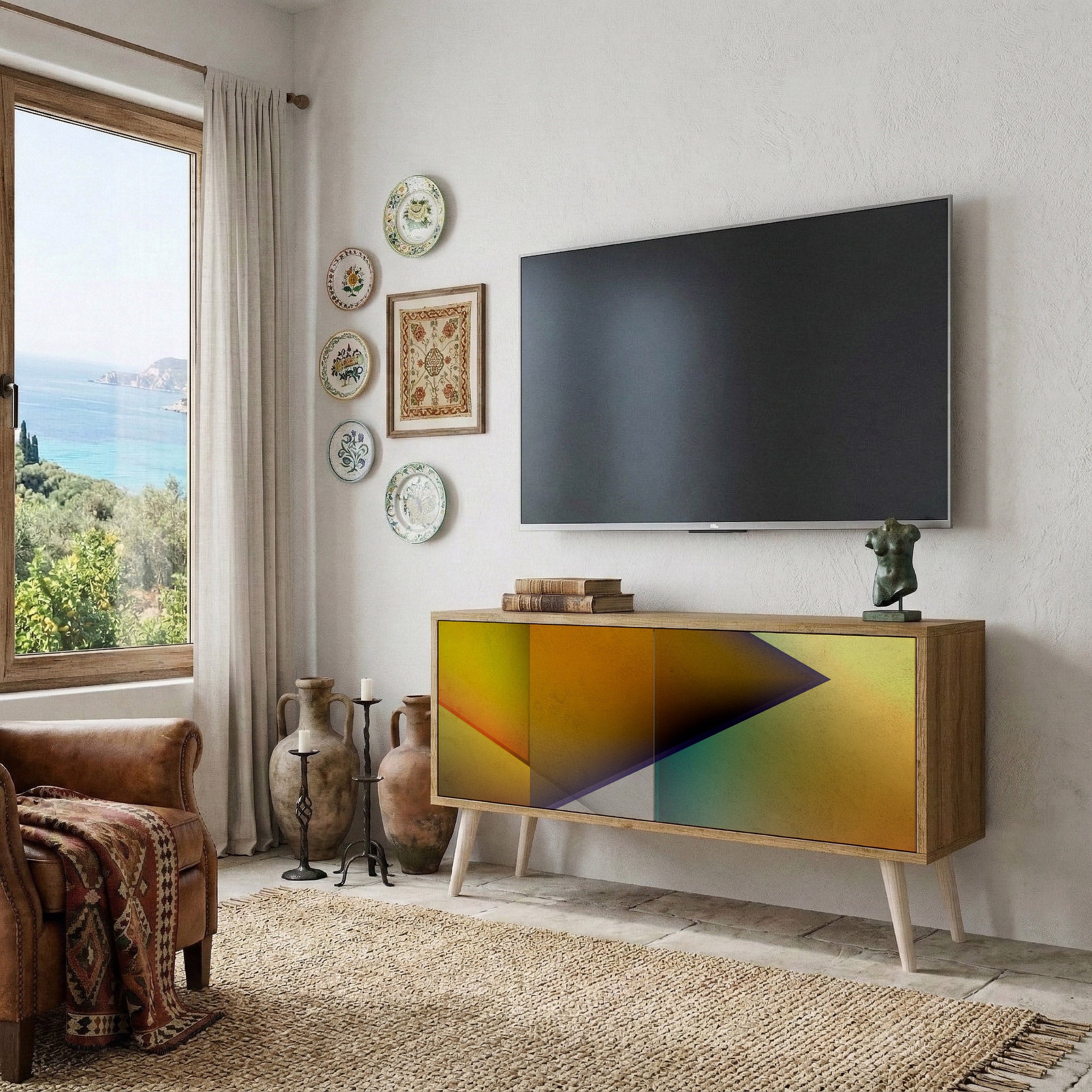 PIERCING SHARPNESS Kompaktes 2-türiges TV-Lowboard