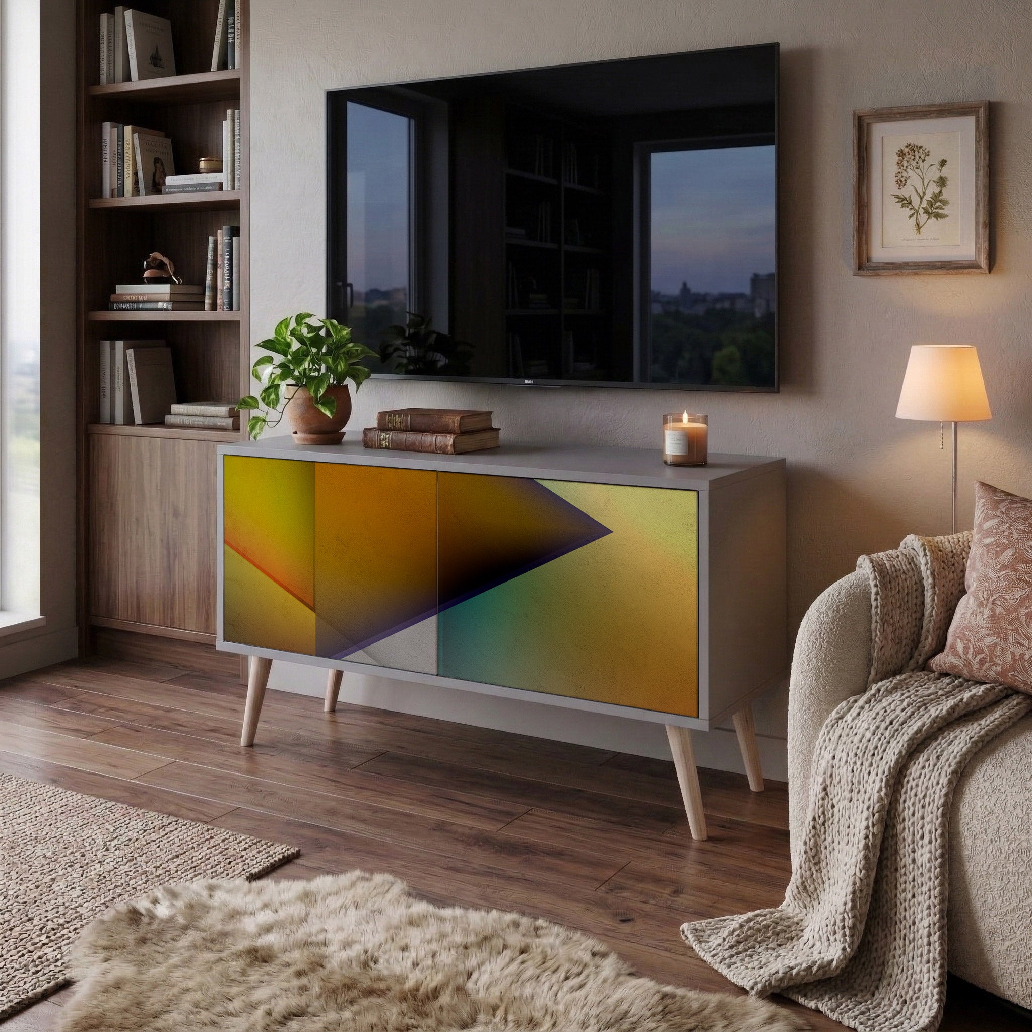 PIERCING SHARPNESS Kompaktes 2-türiges TV-Lowboard