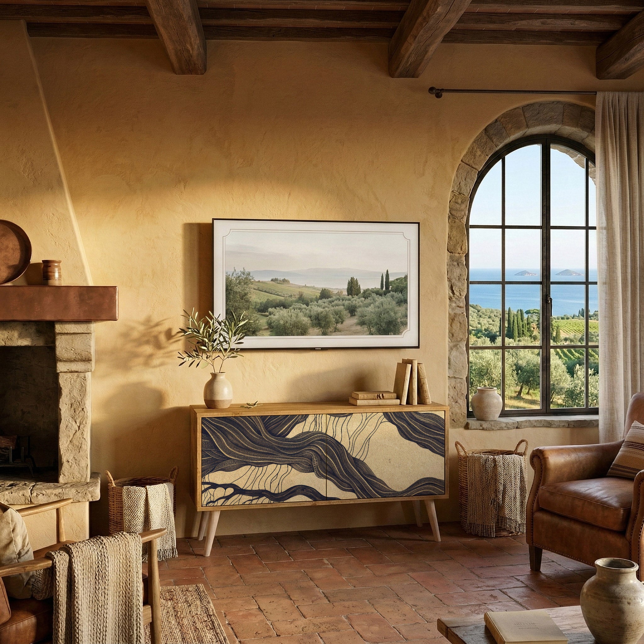 UNIFIED FRAGMENTS Kompaktes 2-türiges TV-Lowboard