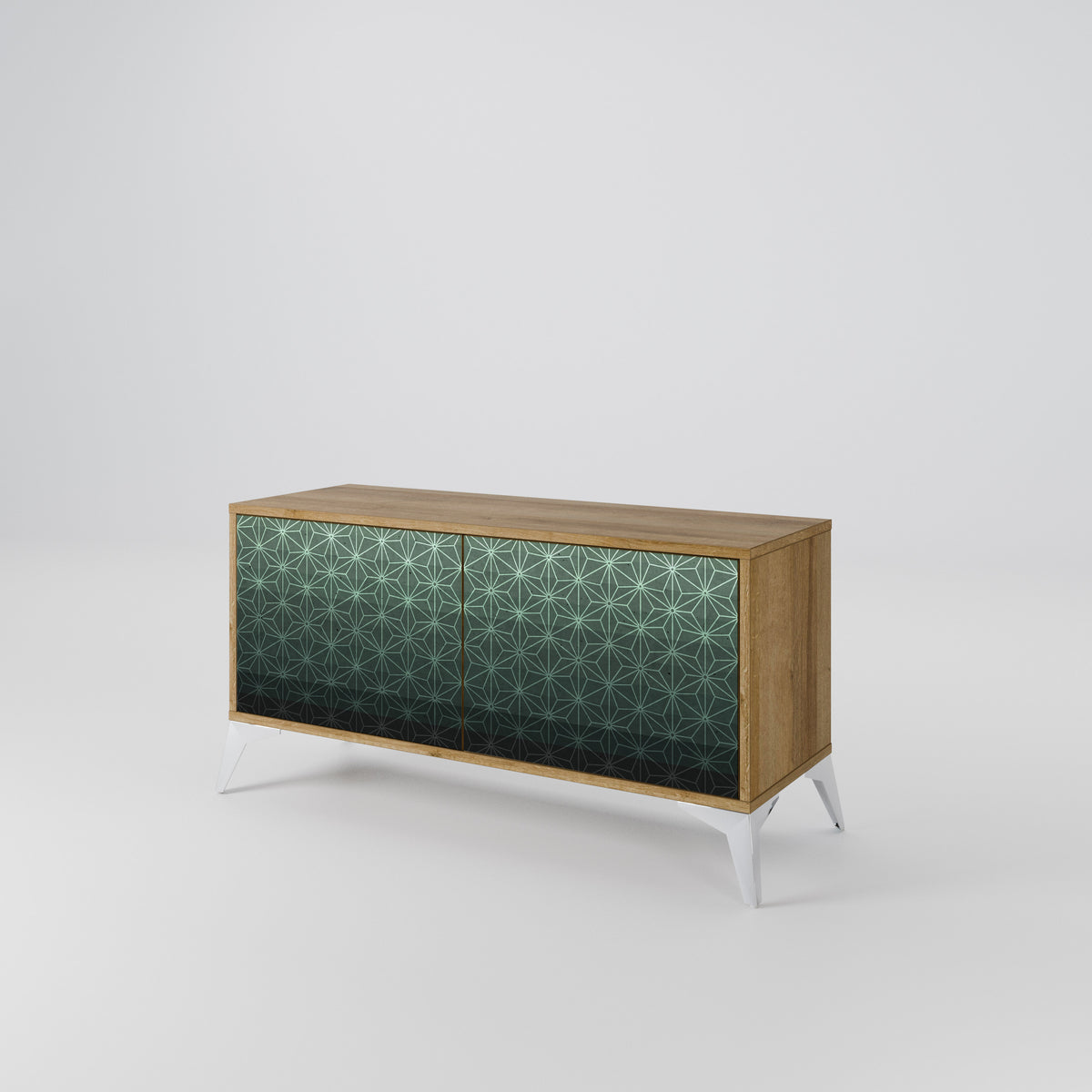 ORNAMENTAL GLIMMER Compact 2-Door TV Cabinet