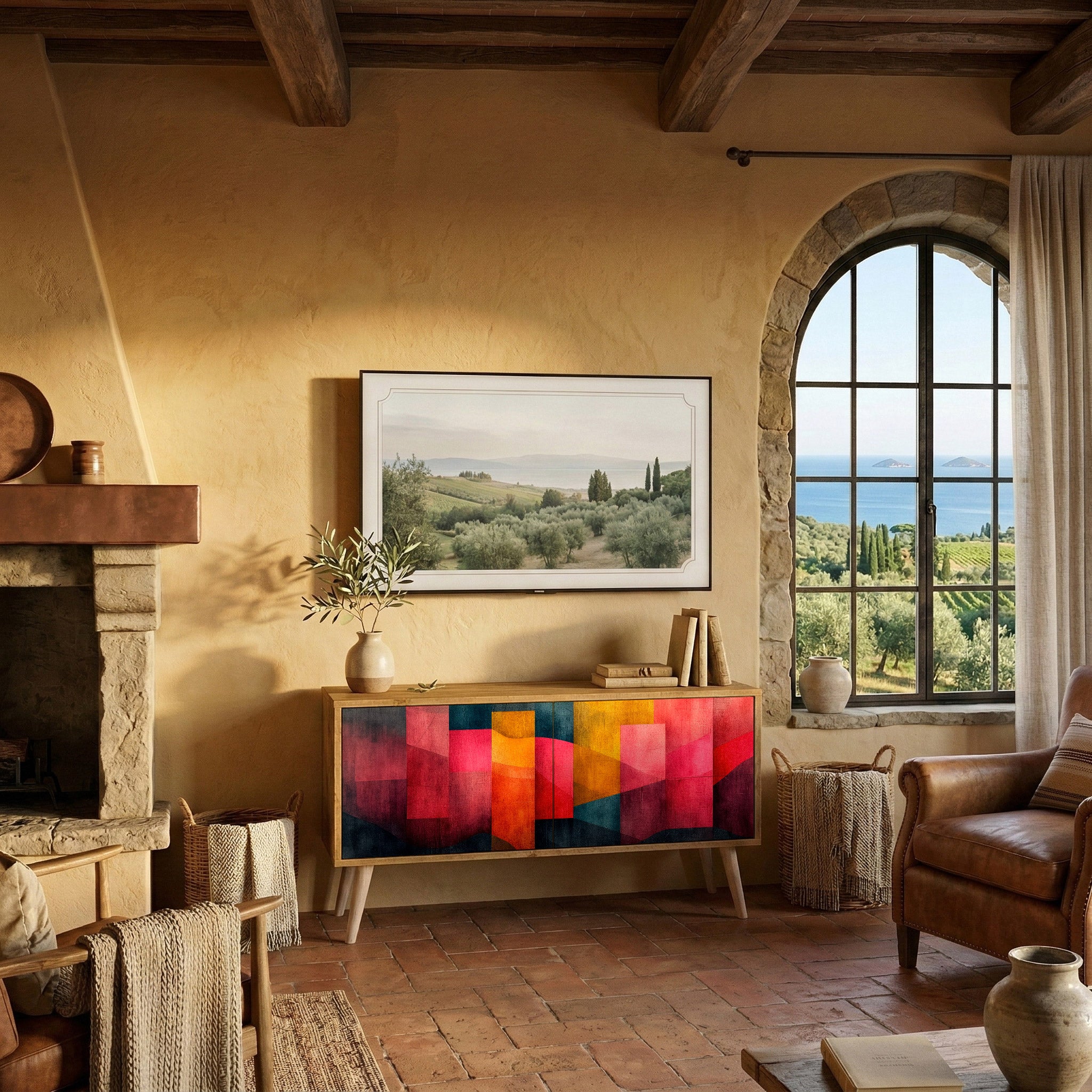 COLORFUL SOUNDS Kompaktes 2-türiges TV-Lowboard