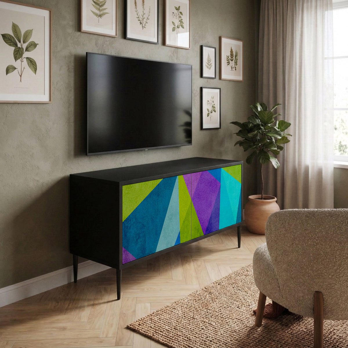 COLD SHOWCASE Kompaktes 2-türiges TV-Lowboard