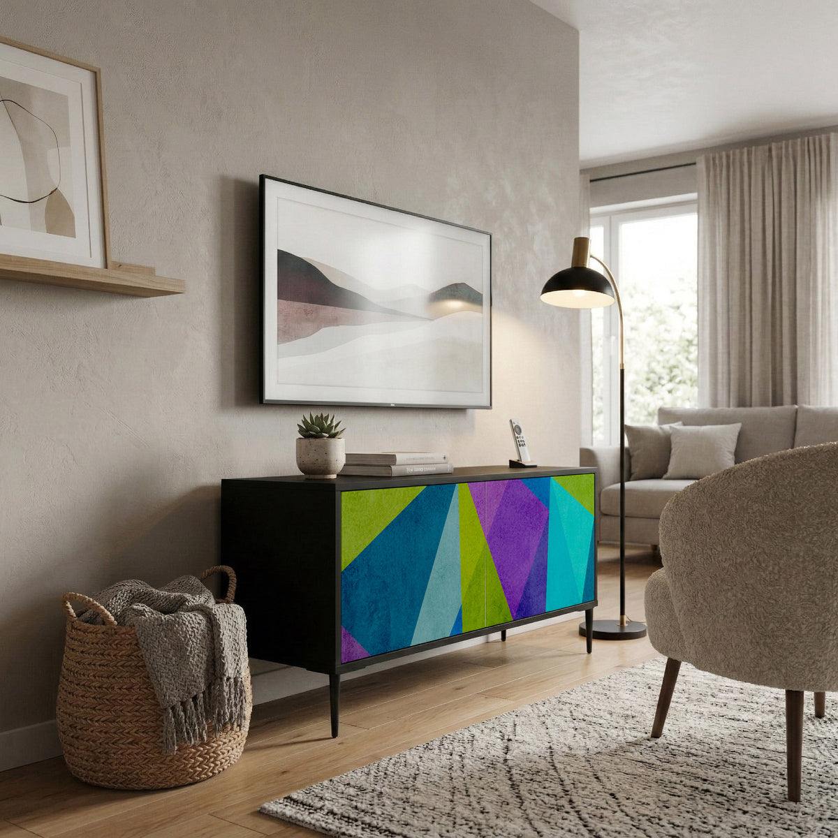 COLD SHOWCASE Kompaktes 2-türiges TV-Lowboard