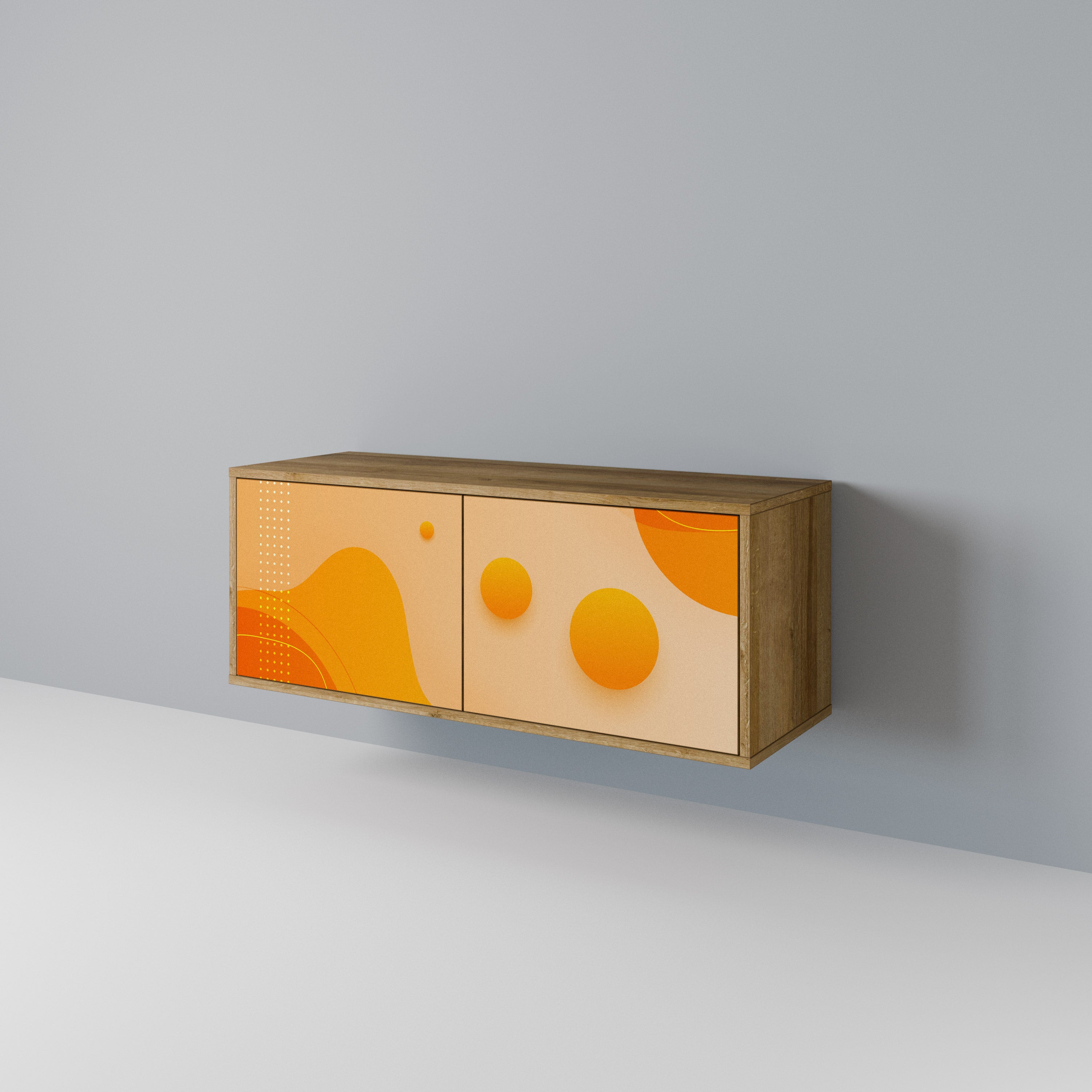 ORANGE ARRANGEMENT Kompaktes 2-türiges TV-Lowboard