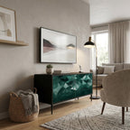 POLYGONAL FLOATING Kompaktes 2-türiges TV-Lowboard