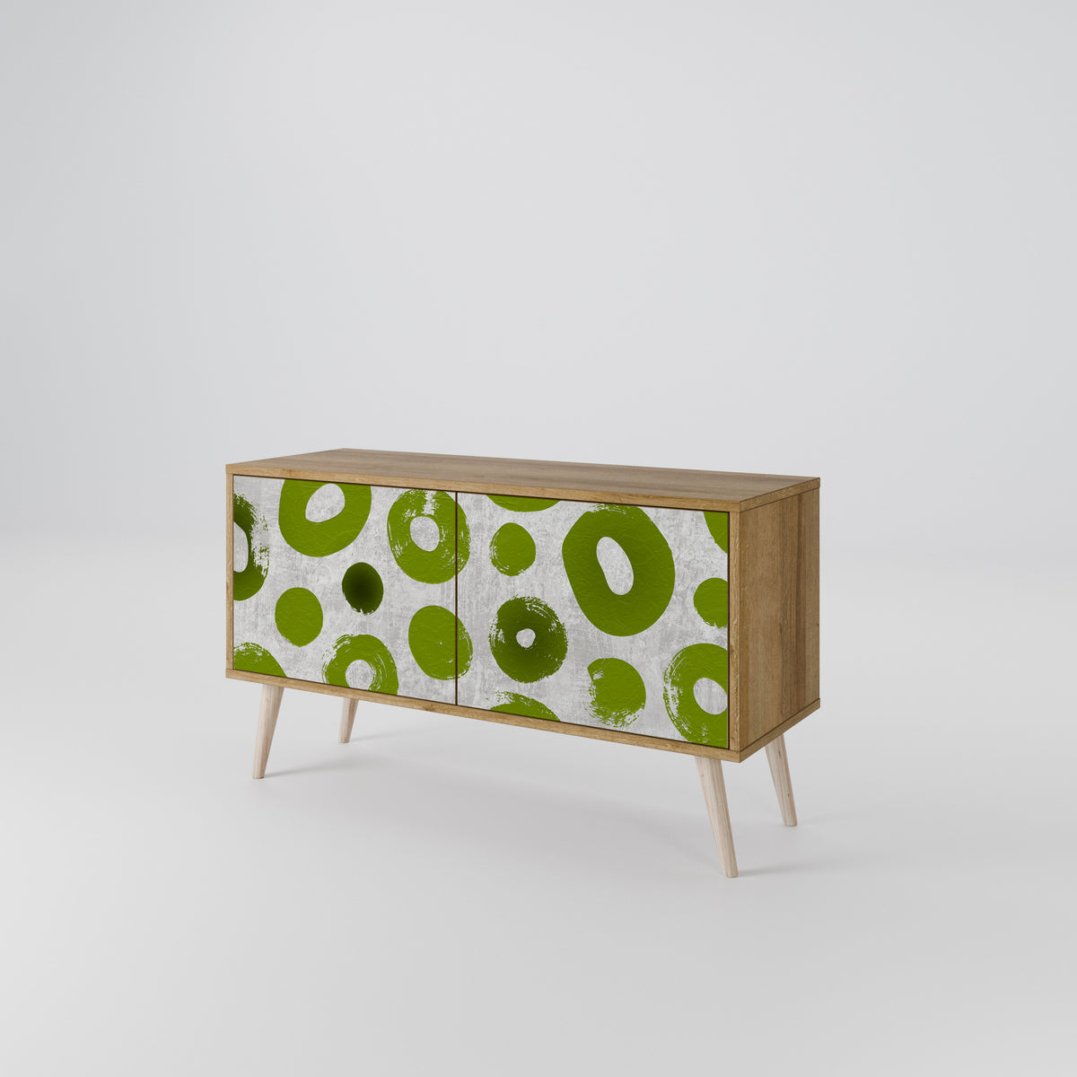GREEN RHAPSODY Compact 2-Door TV Cabinet