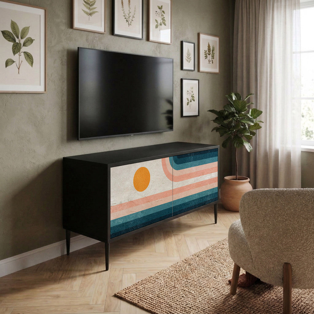 TWO HALVES Kompaktes 2-türiges TV-Lowboard