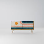 TWO HALVES Kompaktes 2-türiges TV-Lowboard