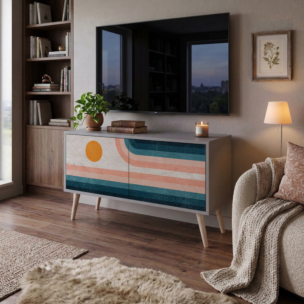 TWO HALVES Kompaktes 2-türiges TV-Lowboard