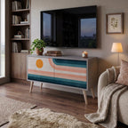 TWO HALVES Kompaktes 2-türiges TV-Lowboard