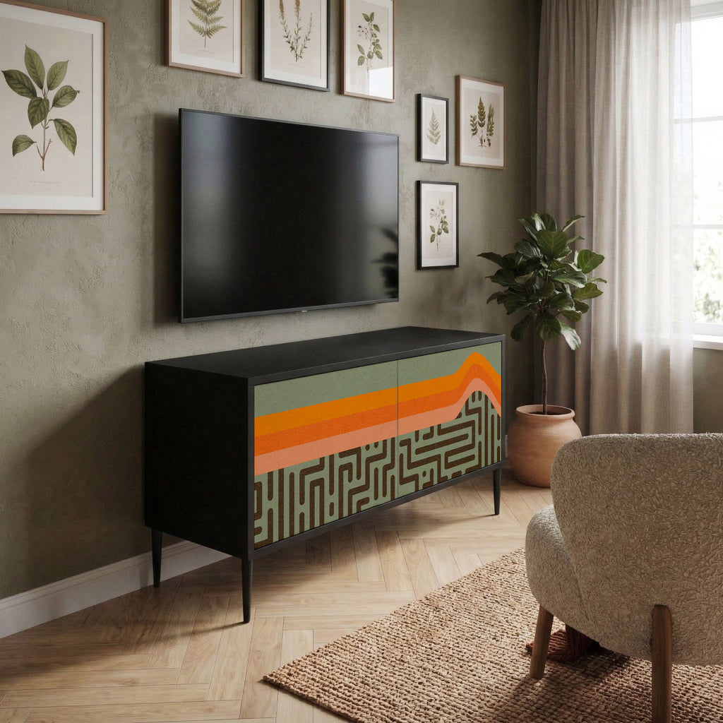 SIMPLE SOLUTIONS Kompaktes 2-türiges TV-Lowboard