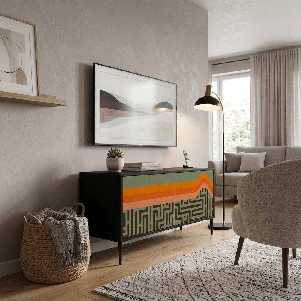 SIMPLE SOLUTIONS Kompaktes 2-türiges TV-Lowboard