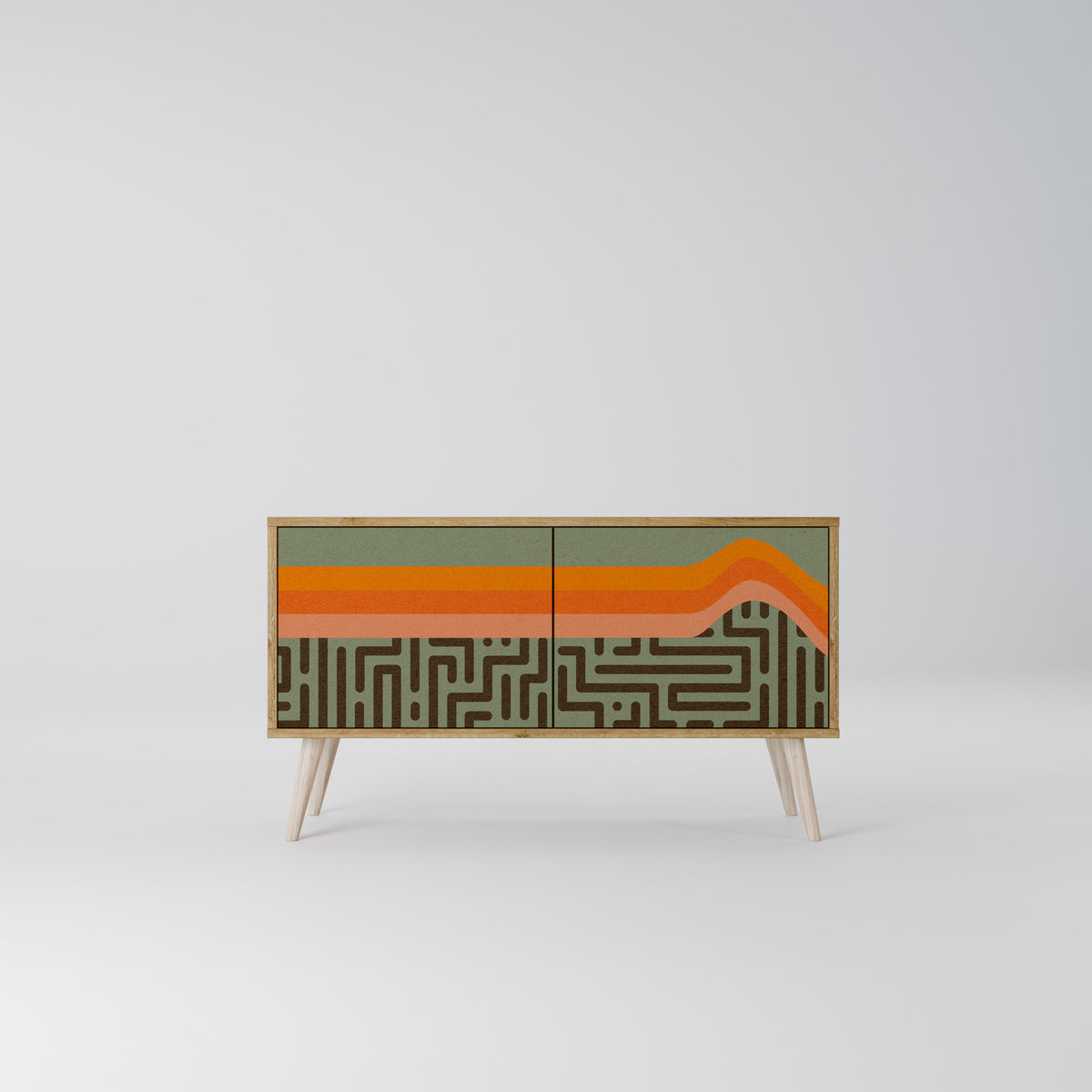 SIMPLE SOLUTIONS Kompaktes 2-türiges TV-Lowboard